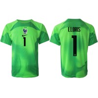Pánský Fotbalový dres Francie Hugo Lloris #1 Brankářské MS 2022 Venkovní Krátký Rukáv